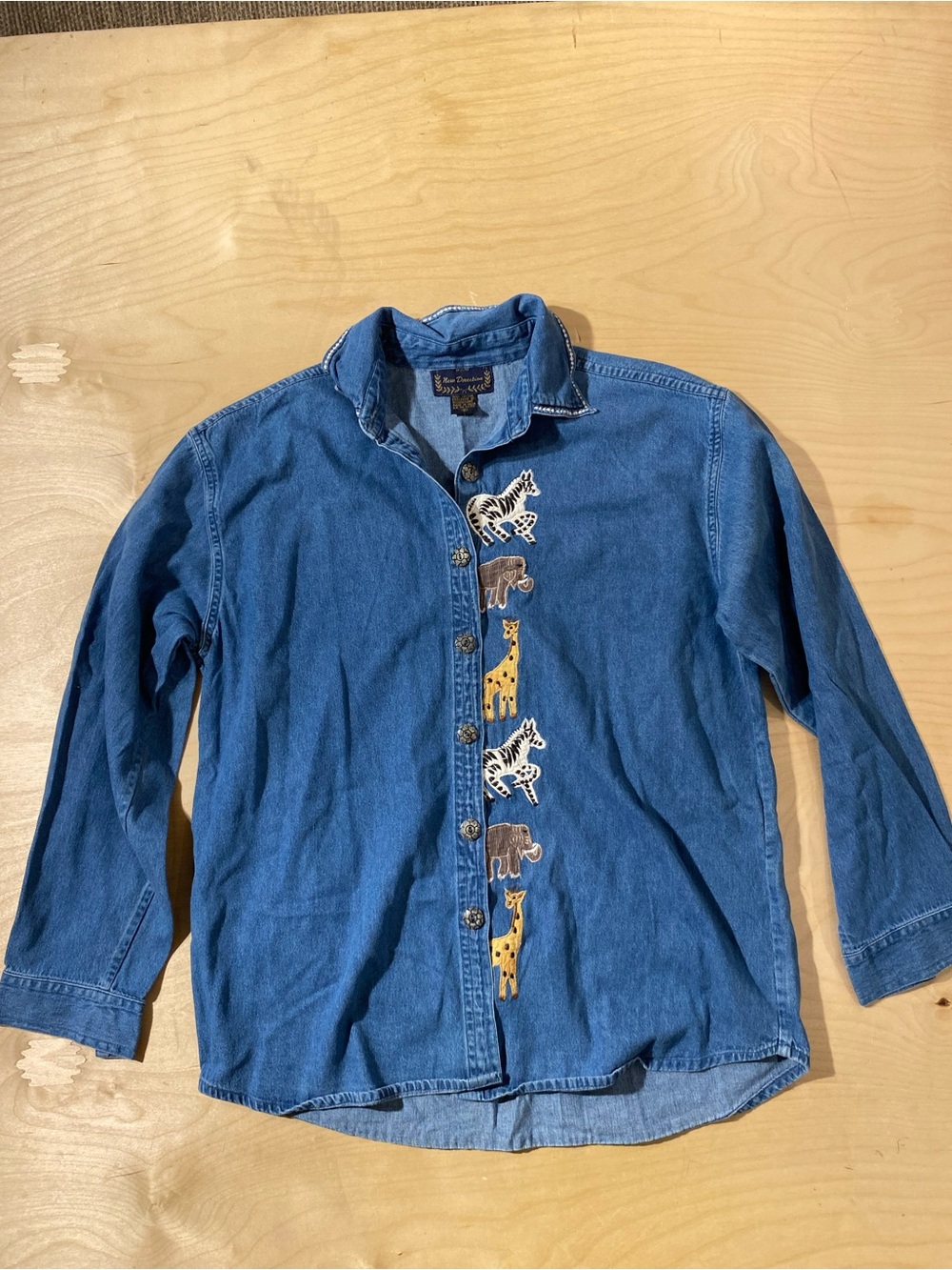 new directions Light Blue Denim Shirt Medium (RP) - Picture 3 of 10